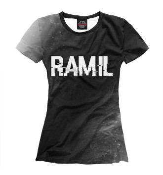 Женская Футболка RAMIL + Огонь