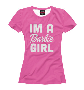 Футболка для девочек IM A Barbie GIRL