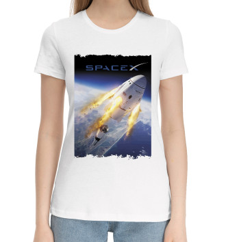 Хлопковая футболка Space X, выход в космос