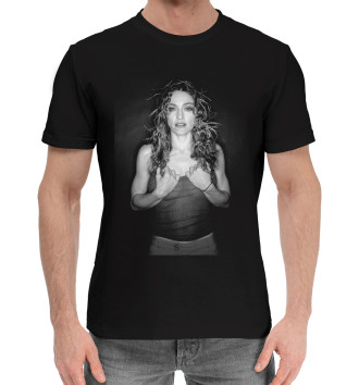 Мужская Хлопковая футболка Мадонна