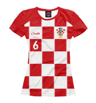 Женская Футболка Деян Ловрен - Сборная Хорватии