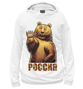 Худи для мальчиков Медведь Россия