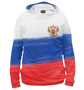 Мужское Худи Флаг России с гербом