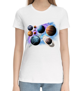 Хлопковая футболка Космос