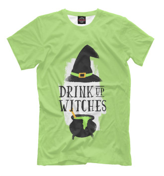 Мужская Футболка Drink Up Witches