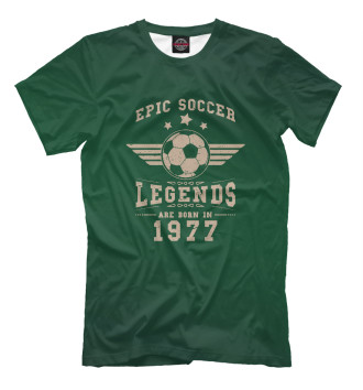 Мужская Футболка Soccer Legends 1977
