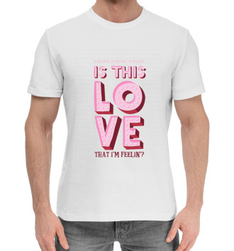 Хлопковая футболка Is this love