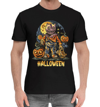 Мужская Хлопковая футболка Хэллоуин