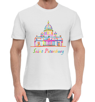 Мужская Хлопковая футболка Санкт-Петербург