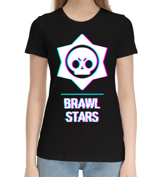 Хлопковая футболка Brawl Stars Glitch