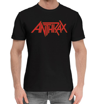 Мужская Хлопковая футболка Anthrax