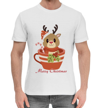 Хлопковая футболка Merry Christmas
