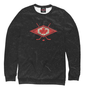 Мужской Свитшот Canadian Hockey Flag