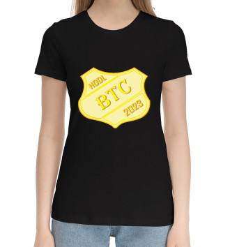 Женская Хлопковая футболка Btc Hodl
