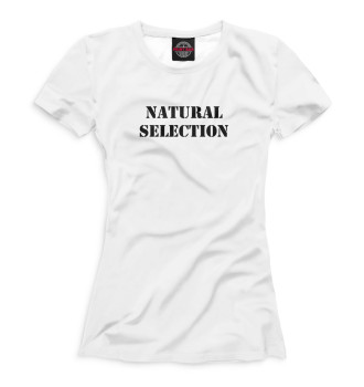 Женская Футболка Natural Selection White