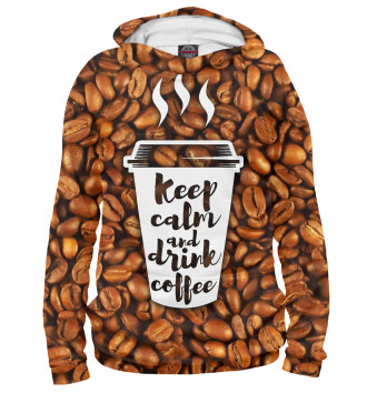 Худи Keep calm fnd drink coffee
