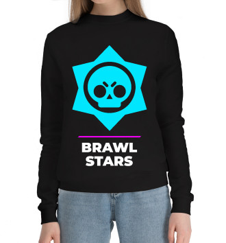 Женский Хлопковый свитшот Brawl Stars Gaming Neon