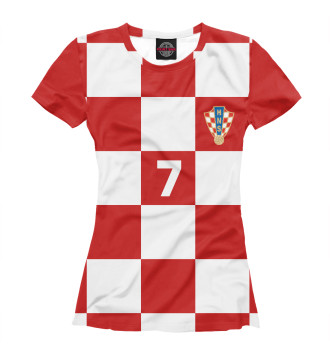 Женская Футболка Ракитич Хорватия 7