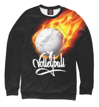 Свитшот для мальчиков Волейбольный мяч в огне