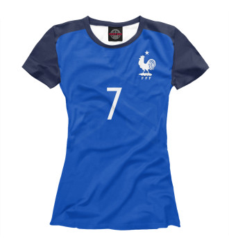 Женская Футболка Гризманн Форма Сборной Франции