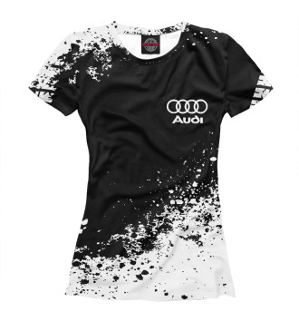 Женская Футболка Audi abstract sport uniform