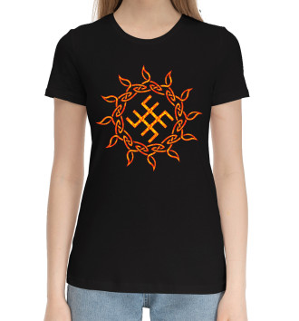 Хлопковая футболка Славянский символ Сварог
