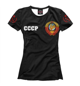 Футболка Символы СССР (черный фон)