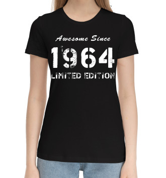 Женская Хлопковая футболка Awesome Since 1964