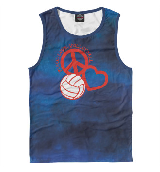 Майка для мальчиков Peace-Love-Volleyball