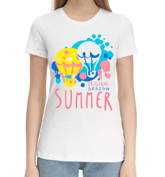 Хлопковая футболка Summer
