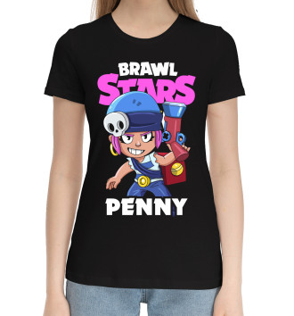 Женская Хлопковая футболка Braw Stars, Penny
