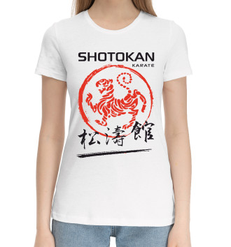 Женская Хлопковая футболка Shotokan Karate