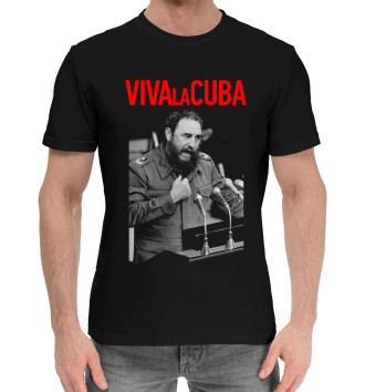 Мужская Хлопковая футболка Фидель Кастро