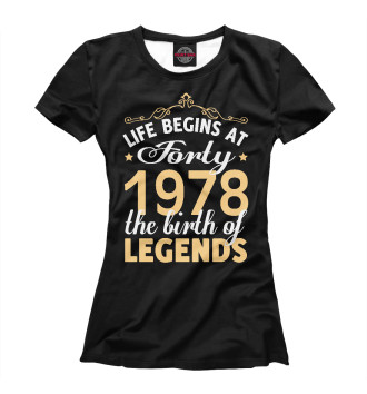 Футболка для девочек 1978 - Рождение легенды