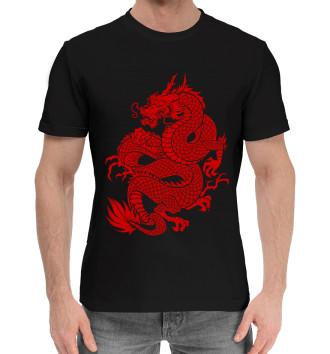 Мужская Хлопковая футболка Драконы