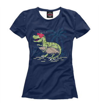 Футболка для девочек Динозавр
