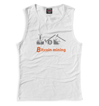 Майка для девочек Bitcoin Mining