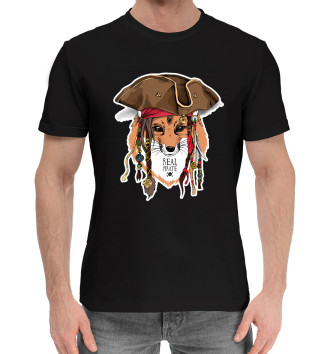 Мужская Хлопковая футболка Real pirate Fox