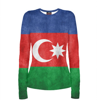Женский Лонгслив Флаг Азербайджана