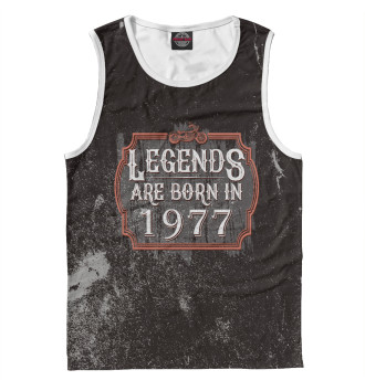 Майка для мальчиков Legends Are Born In 1977