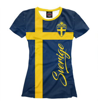 Женская Футболка Швеция