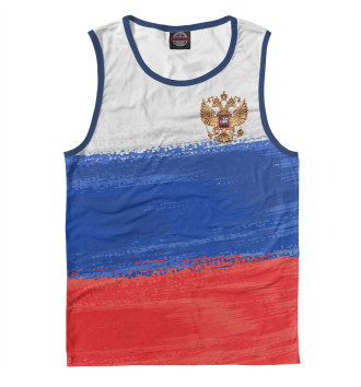 Майка для мальчиков Флаг России с гербом