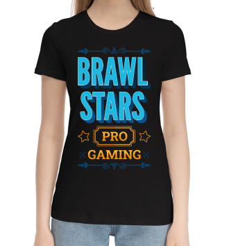 Женская Хлопковая футболка Brawl Stars PRO Gaming
