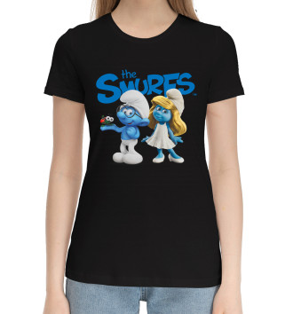 Женская Хлопковая футболка The Smurfs