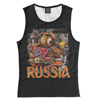 Майка для девочек RUSSIA (Русский Медведь)