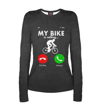 Женский Лонгслив Bicycle Cyclist Funny Gift