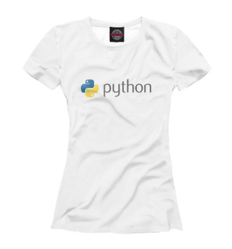 Женская Футболка Python Logo