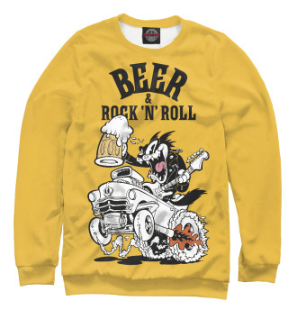 Свитшот для девочек Beer & Rock 'n' Roll