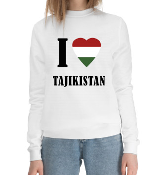Хлопковый свитшот I love Tajikistan
