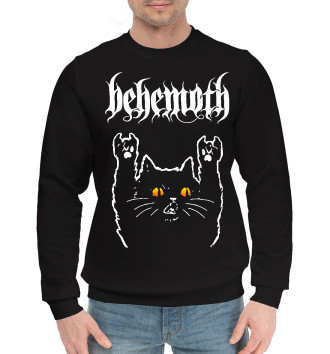 Мужской Хлопковый свитшот Behemoth Rock Cat